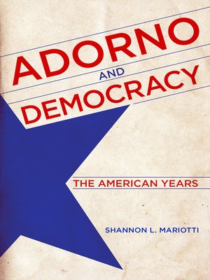 cover image of Adorno and Democracy
